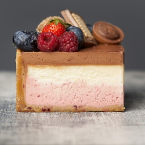 Клубника-ваниль-шоколадный мусс 1кг