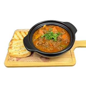 Жареная говядина с овощами